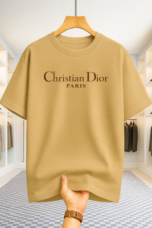 Drop Shoulder T-shirt - Christian Dior - Beige