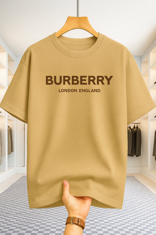Drop Shoulder T-shirt - Burberry - Beige